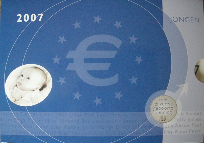 (afbeelding voor) Babyset Nederland 2007 boy SILBER